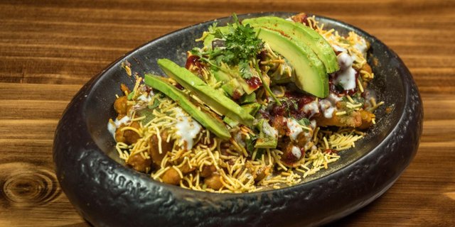 Avocado Samosa Chaat