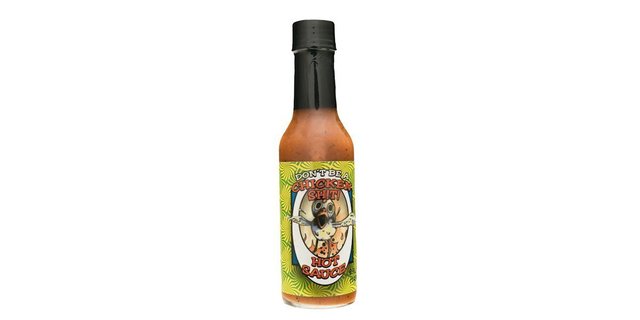 Bottle of Don't Be a Chicken Sh!t Sauce