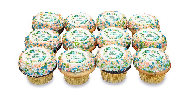 Sweet Greetings Birthday Wreath Cupcakes