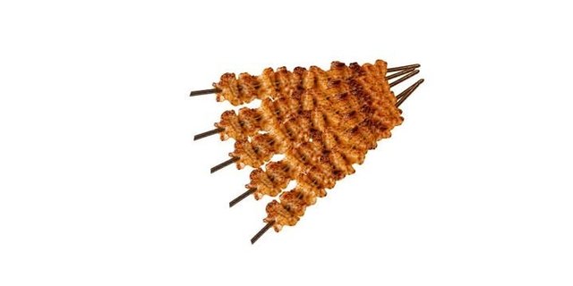 Charcoal-Grilled Chicken Skin Skewers (5 Pcs)