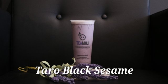 Taro Black Sesame Milk Tea
