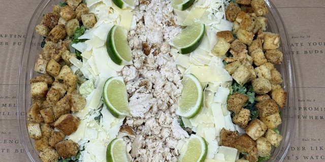 Lemon Pepper Chicken Kale Caesar