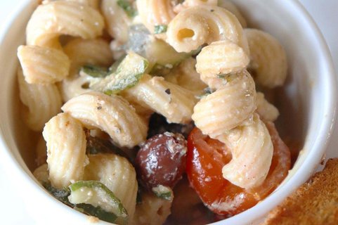 Family Style Greek Pasta Salad