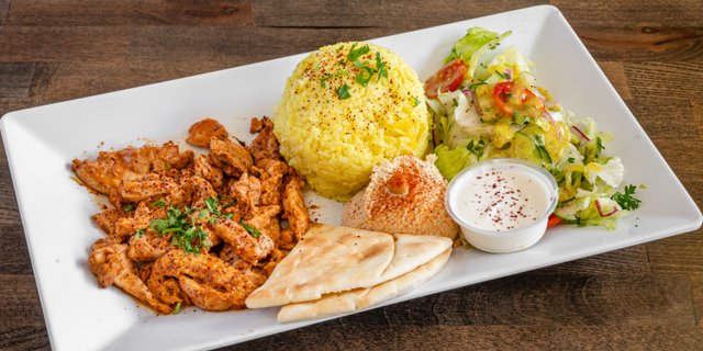 Chicken Shawarma Rice Plate