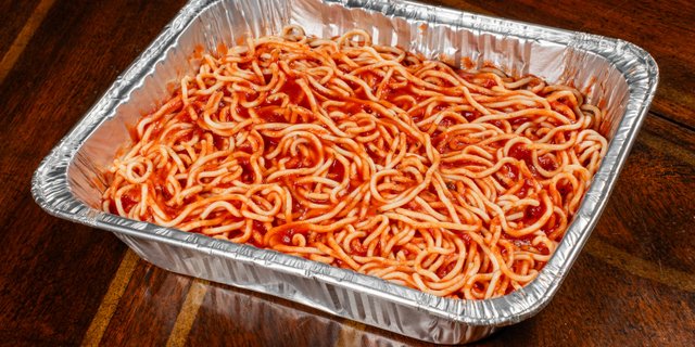 Spaghetti Marinara Tray