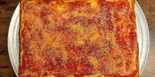 Upside Down Square Pizza