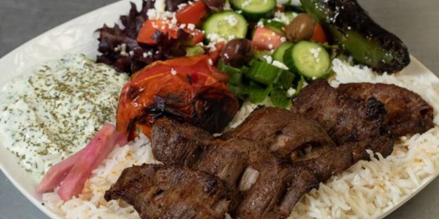 Beef Steak Kabob Plate
