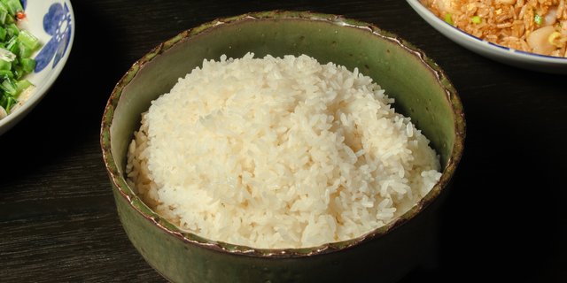 White Rice Platter