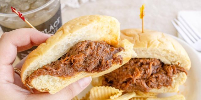 Chopped BBQ Brisket Sandwich or Wrap Tray