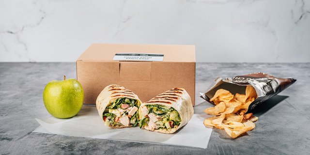 Chicken Bacon Ranch Wrap Boxed Lunch