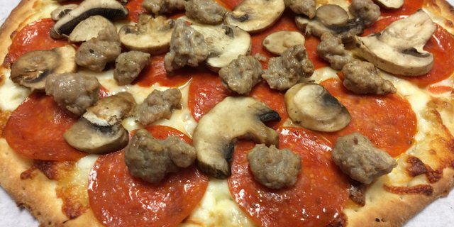 Pepperoni, Mushroom & Sausage Gluten-Free Pizza