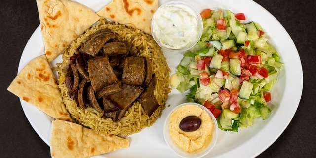 Beef And Lamb Gyro Plate