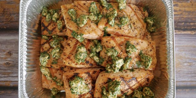Salmon with Creole Butter