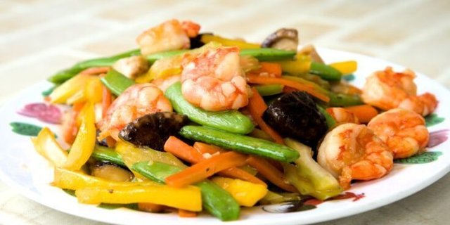 Shrimp And Vegetable Lunch