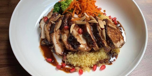Pomegranate Chicken Bowl