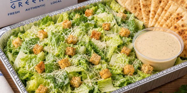 Caesar Salad Salad w/ Dressing & Half Pita