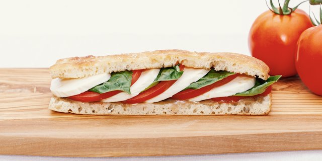Tomato Basil Mozzarella Sandwich