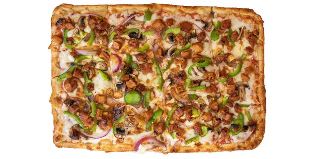 Teriyaki Chicken Sicilian Pizza (Square)