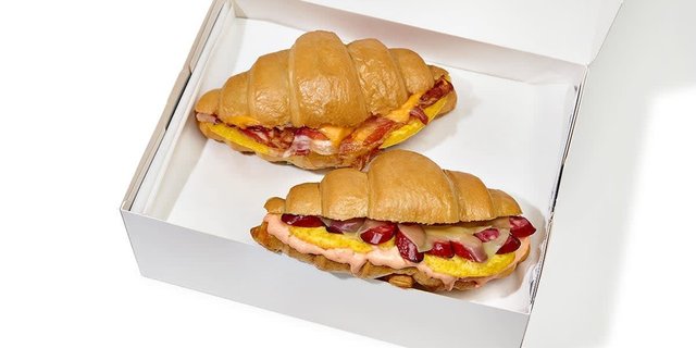 Double Croissant Breakfast Box