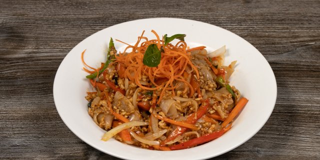Pad Kee Mow Noodles