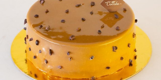 Caramel Chocolate Mousse Cake