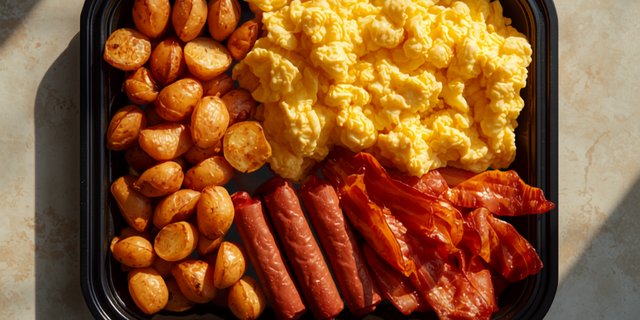 Traditional American Breakfast
