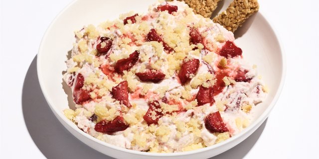Strawberry-Hibiscus Shortcake Dessert Dip