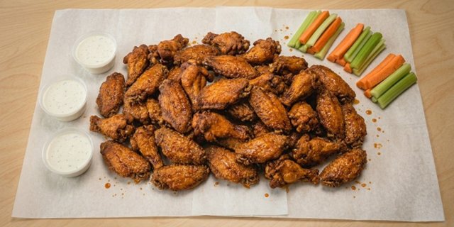 50 Bone-In Buffalo Chicken Wings