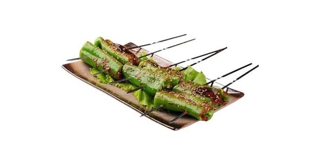 Green Pepper Skewers (5 Pieces)