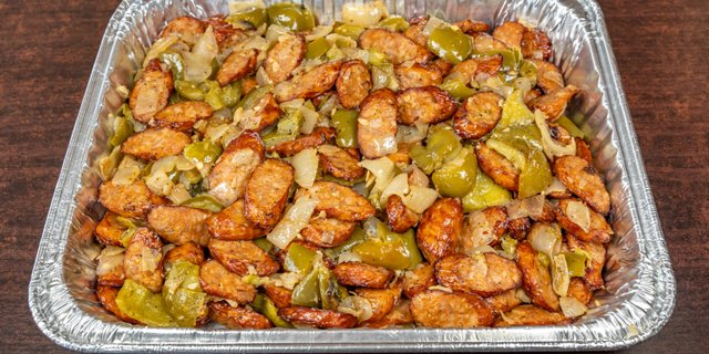 Sausage, Green Peppers & Onions