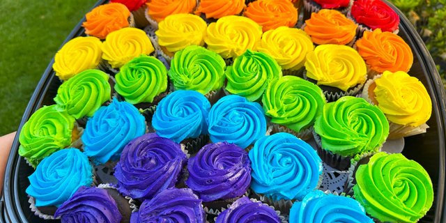 Rainbow Cupcakes
