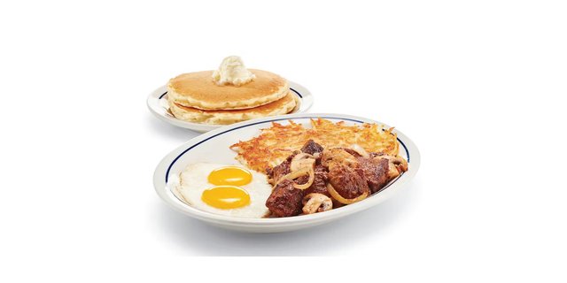 Sirloin Tips & Eggs