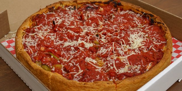 Bright Flame Veggie Deep-Dish Pizza