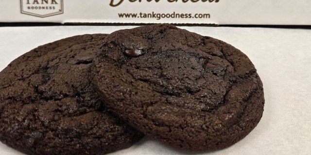 Warm Double Chocolate Chunk Chip Cookies