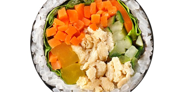 Sweet Dry Fried Tofu Gimbap