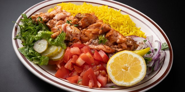 Salmon Shawarma Platter