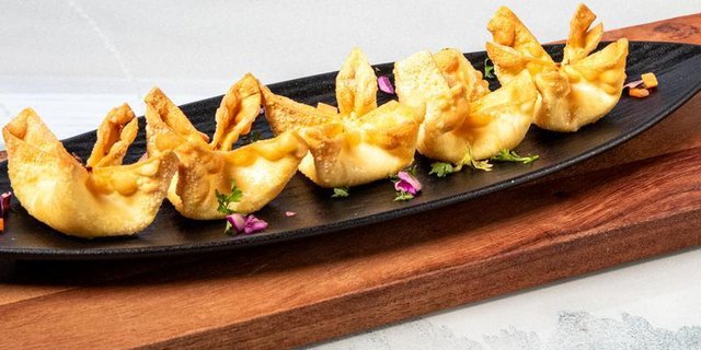 Snow Crab Cheese Rangoon Puffs