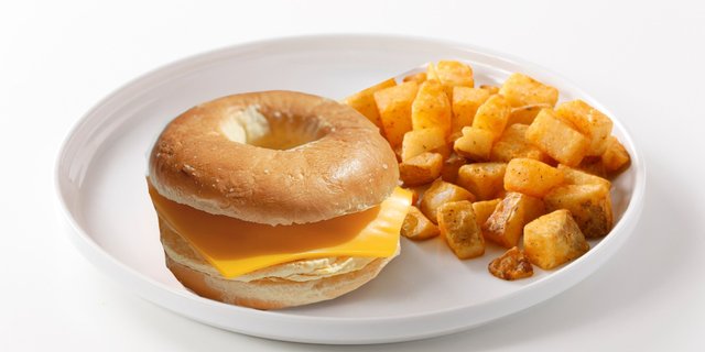 Bagel Cheese Breakfast Sandwich Box