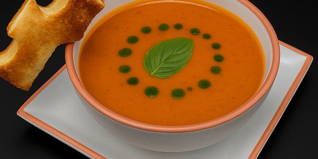 Charred Tomato Basil Bisque