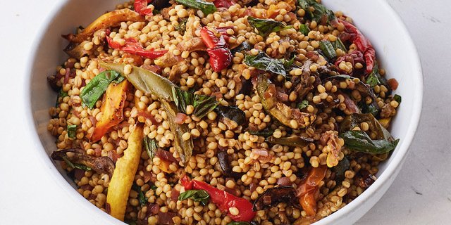 Wheat Berries & Roasted Vegetables Salad