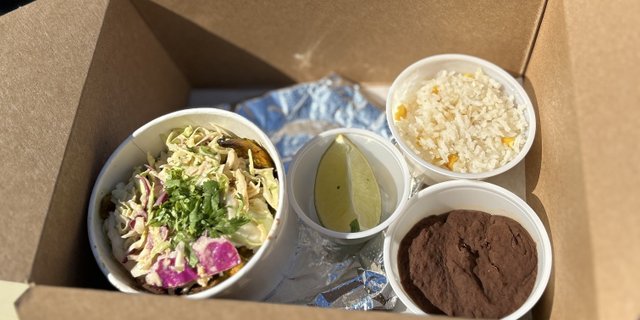 Camote Tacos Boxed Lunch