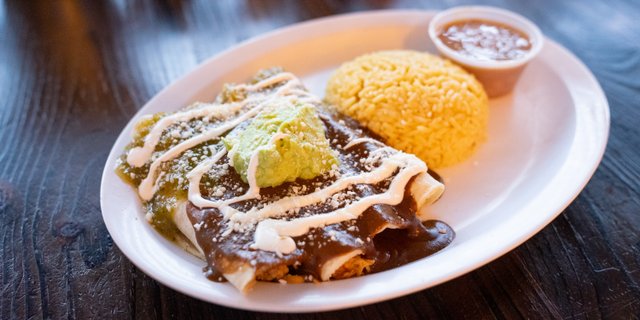 Chicken Enchiladas Combo