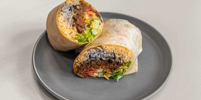Claires Beef Burrito
