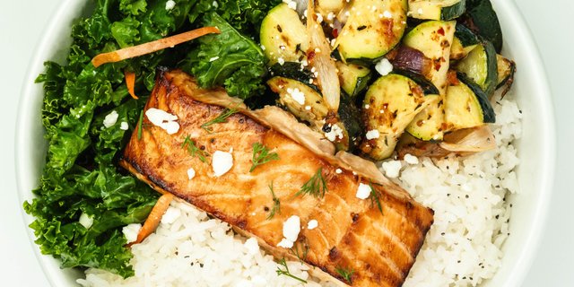 Roasted Salmon Bowl