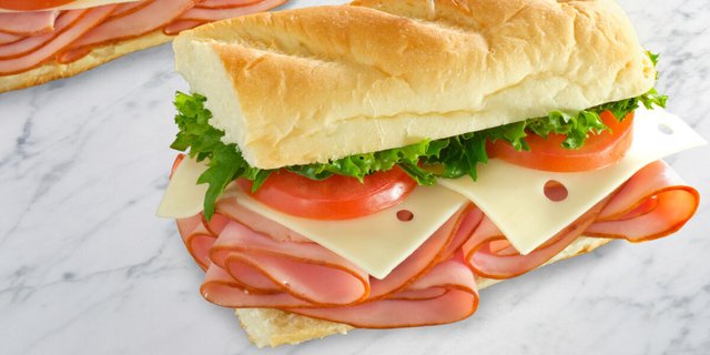 12" Black Forest Ham & Swiss Sandwich Box