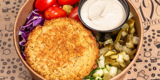 Baked Falafel Salad