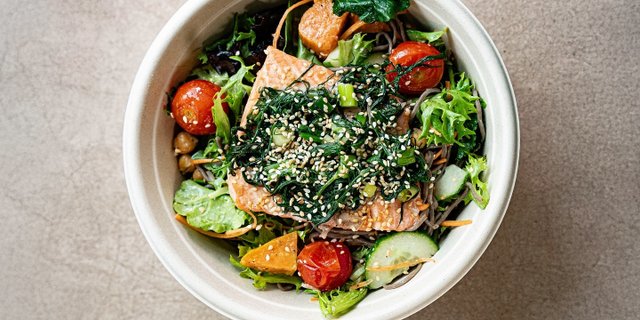 Grilled Salmon Green Bowl