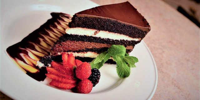 Tuxedo Chocolate Cake