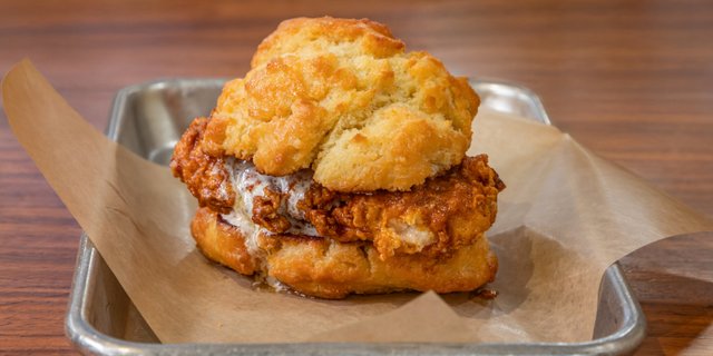 Hot Chicken & Honey Butter Biscuits