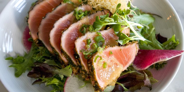 Salmon Tataki Salad
